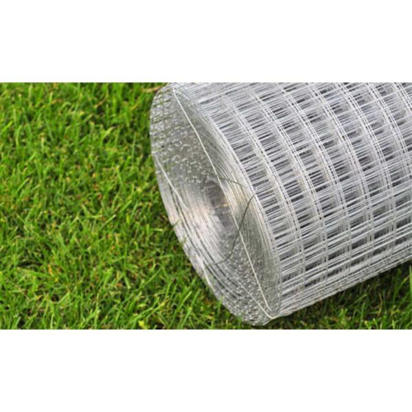 Maschendrahtzaun Verzinkter Stahl Quadrat 1×25 m Silbern