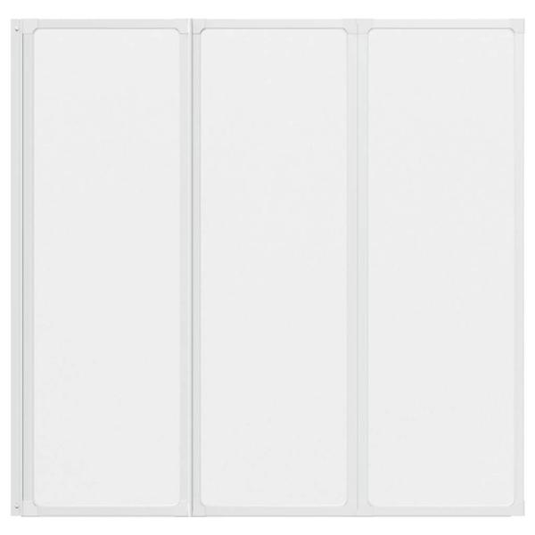 Duschwand 117x120 cm 3-teilig Faltbar