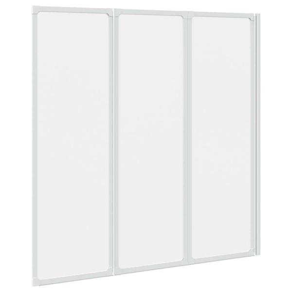 Duschwand 117x120 cm 3-teilig Faltbar