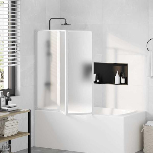 Duschwand 117x120 cm 3-teilig Faltbar