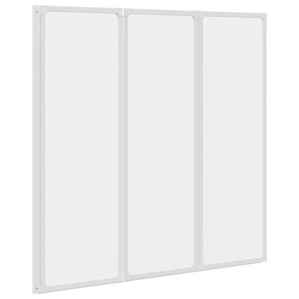 Duschwand 117x120 cm 3-teilig Faltbar