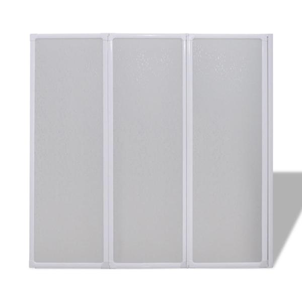 Duschwand 117x120 cm 3-teilig Faltbar