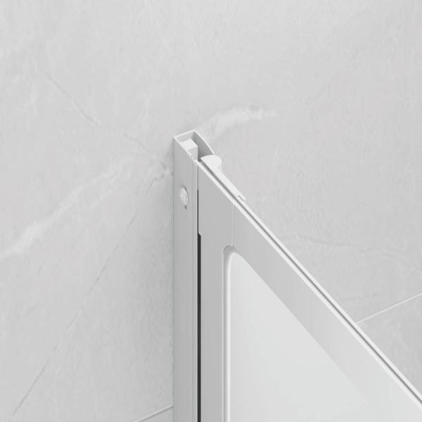 Duschwand 117x120 cm 3-teilig Faltbar