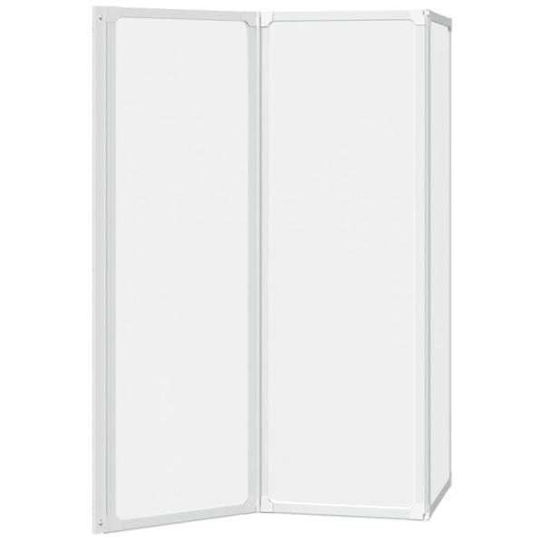 Duschwand 117x120 cm 3-teilig Faltbar
