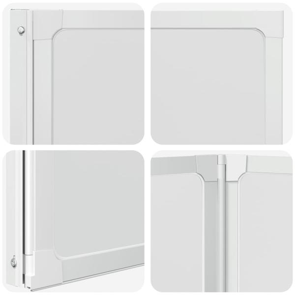 Duschwand 117x120 cm 3-teilig Faltbar