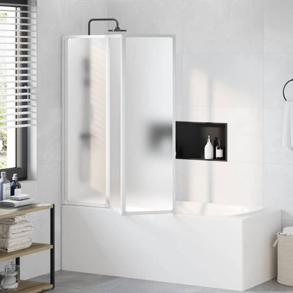 Badewannen Faltwand Duschabtrennung 141 x 132 cm