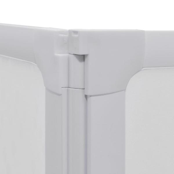 Duschwand 140 x 168 cm 7 Paneele Faltbar mit Handtuchhalter
