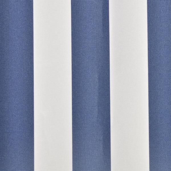 Markisenbespannung Canvas Blau & Weiß 4x3 m (ohne Rahmen)