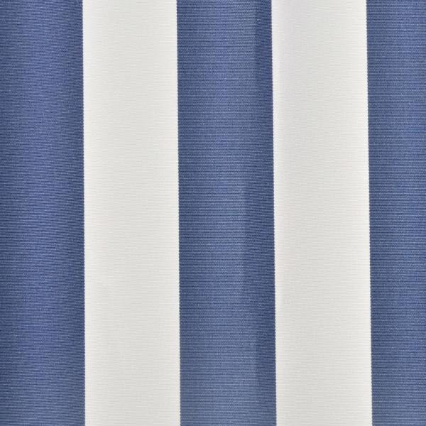 Markisenbespannung Canvas Blau & Weiß 6x3 m (ohne Rahmen)
