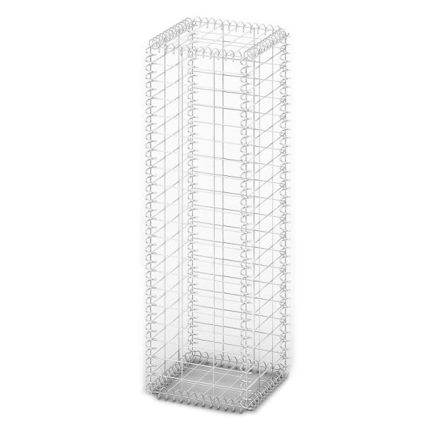 Steinkorb Gabione mit Deckeln Verzinkter Draht 100×30×30 cm 