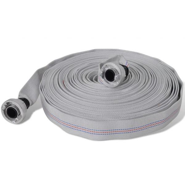 ARDEBO.de - Feuerwehrschlauch Flachschlauch 20 m D-Storz Kupplungen 1 Zoll