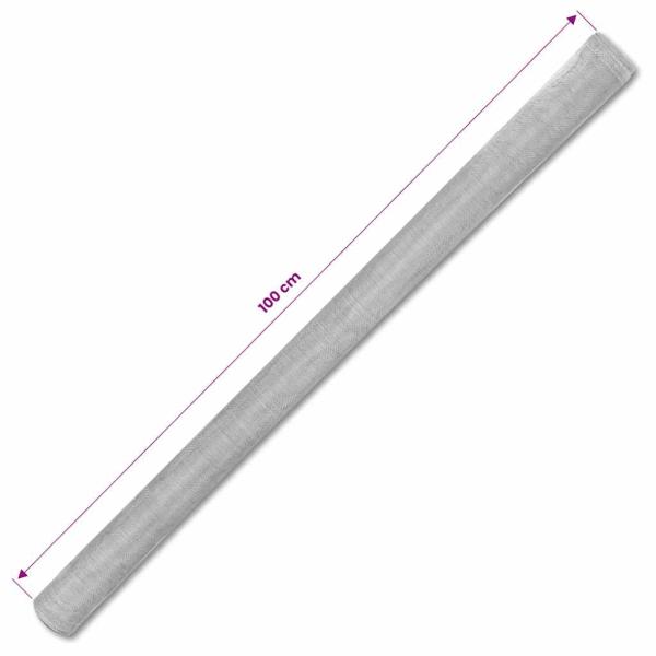 Fliegengitter Aluminium 100x500 cm Silbern