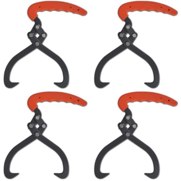 ARDEBO.de - Holzzange mit PVC-Griff 4 Stk.