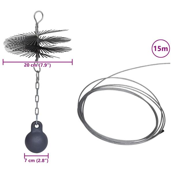 Kaminbesen Rund 20 cm Durchmesser