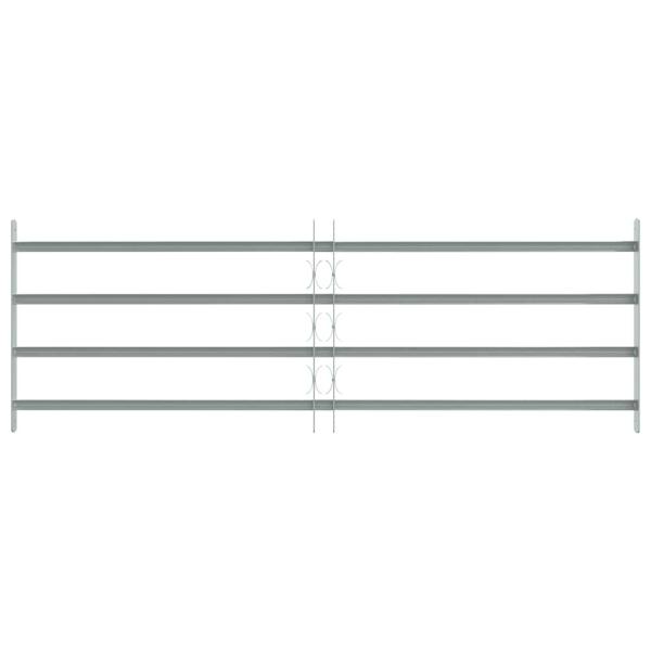 Fenstergitter Verstellbar mit 4 Querstäben 1000-1500 mm
