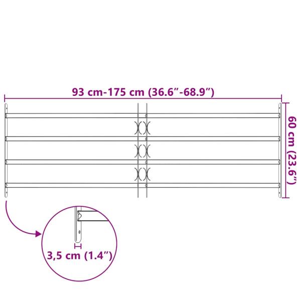 Fenstergitter Verstellbar mit 4 Querstäben 1000-1500 mm