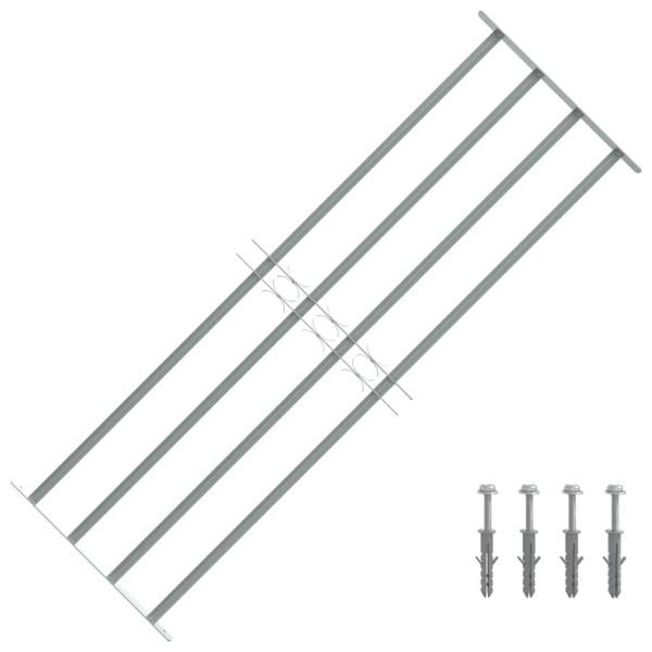 Fenstergitter Verstellbar mit 4 Querstäben 1000-1500 mm