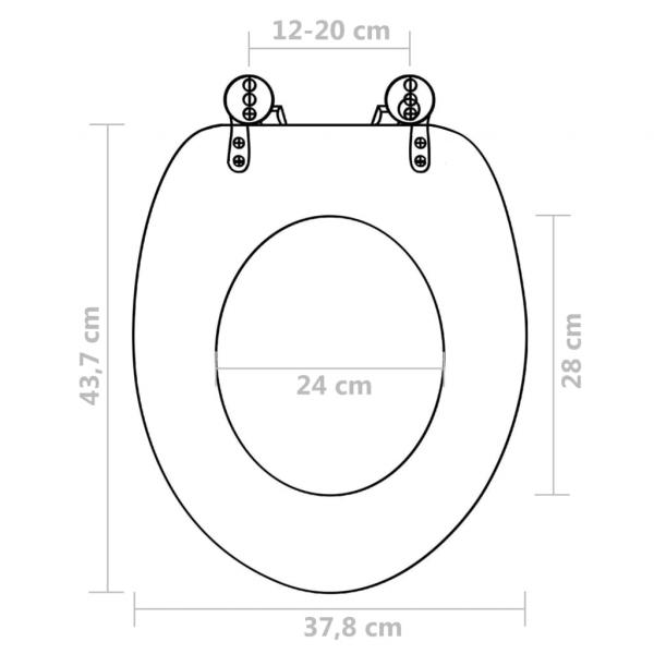 Toilettensitz WC-Sitz MDF New York Design