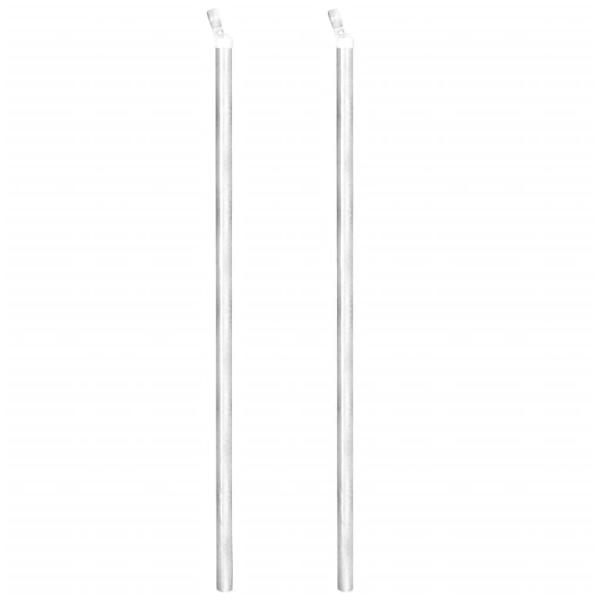 Maschendrahtzaun Pfosten Bodenhülsen Stahl Verzinkt 25x1,5 m