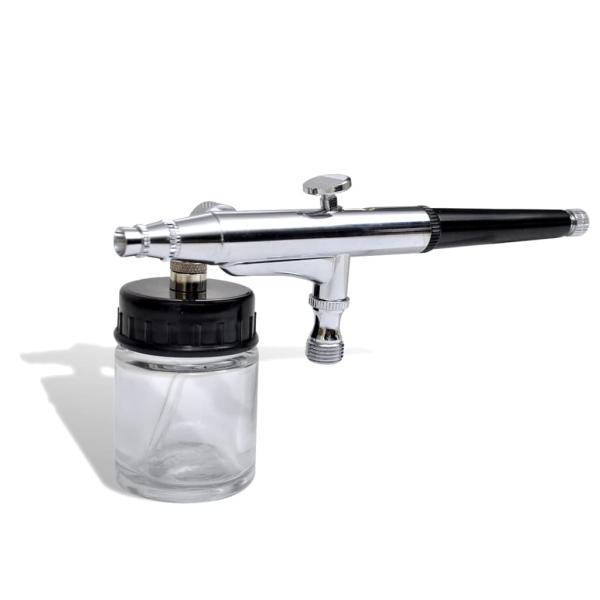 Airbrush-Set mit Glasbehälter 0,2 / 0,3 / 0,5 mm Düsen