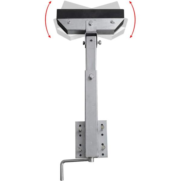 Bootstrailer-Stützen Vollgummi 2er-Set 63 - 88 cm