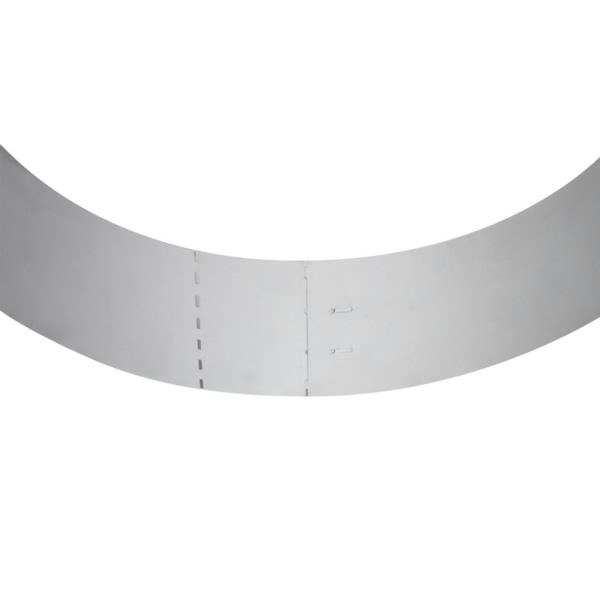 Flexible Rasenkante 5-er Set Verzinkter Stahl 100x14 cm