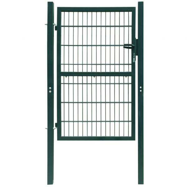 ARDEBO.de - 2D Zauntor (Einzeltor) Grün 106x230 cm