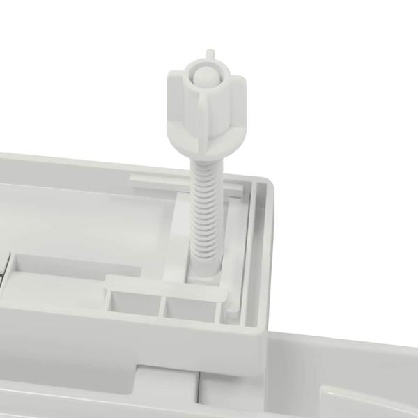 Toilettensitz mit Absenkautomatik Weiß Quadratisch