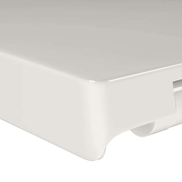 Toilettensitz mit Absenkautomatik und Quick-Release Weiß Eckig 