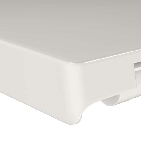 Toilettensitz mit Absenkautomatik und Quick-Release Weiß Eckig 