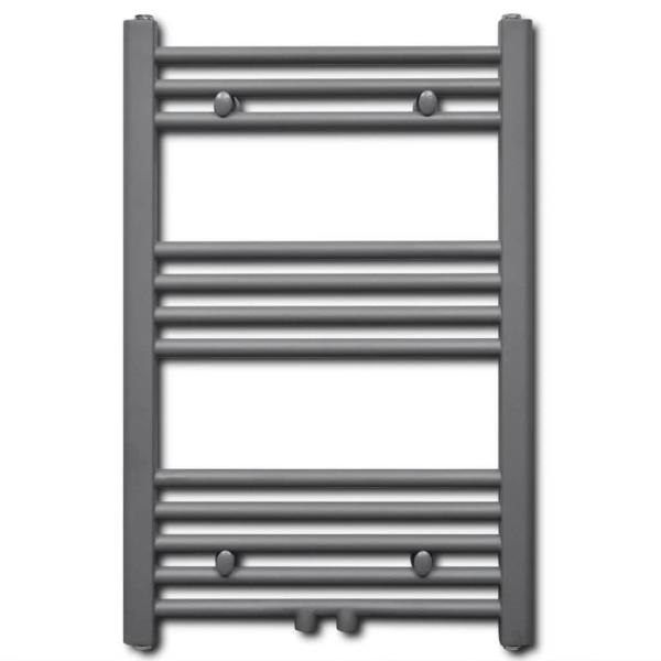 Handtuchheizkörper Warmwasser Gerade Grau 500x764 mm