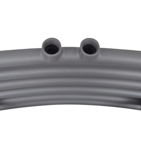 Handtuchheizkörper Warmwasser Gebogen Grau 500x1160 mm
