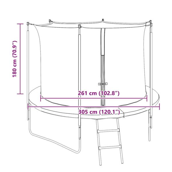 Sicherheitsnetz für 3,05 m Runde Trampoline