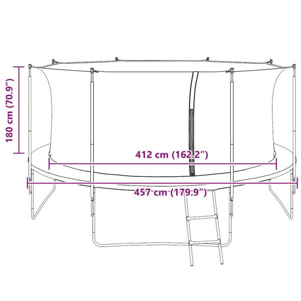 Sicherheitsnetz für 4,57 m Runde Trampoline 