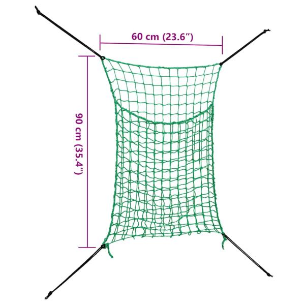 Heunetze 2 Stk Quadratisch 0,9x1 m PP