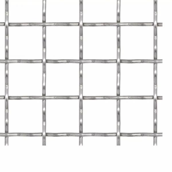 Wellengitter Edelstahl 50×50 cm 11×11×2 mm