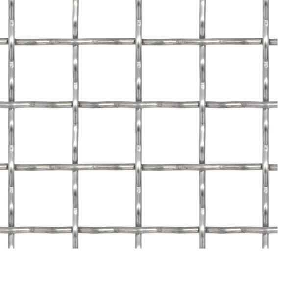 Wellengitter Edelstahl 100x85 cm 21x21x2,5 mm