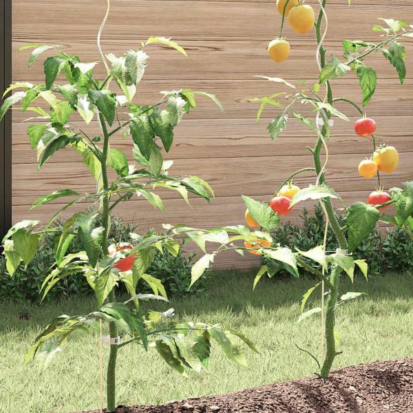 Tomaten-Spiralstäbe 20 Stk. 110 cm Verzinkter Stahl