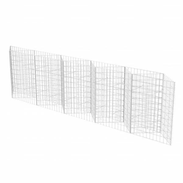Gabionenkorb Pflanzkasten Gemüse-Hochbeet Stahl 300×30×100 cm