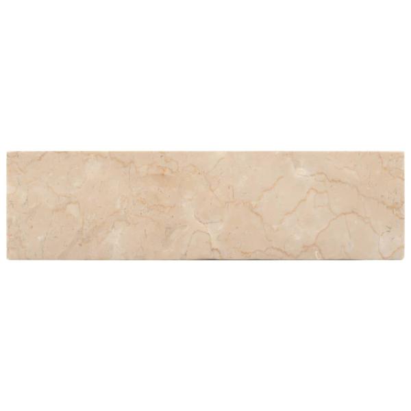 Waschbecken 45x30x12 cm Marmor Hochglanz-Creme