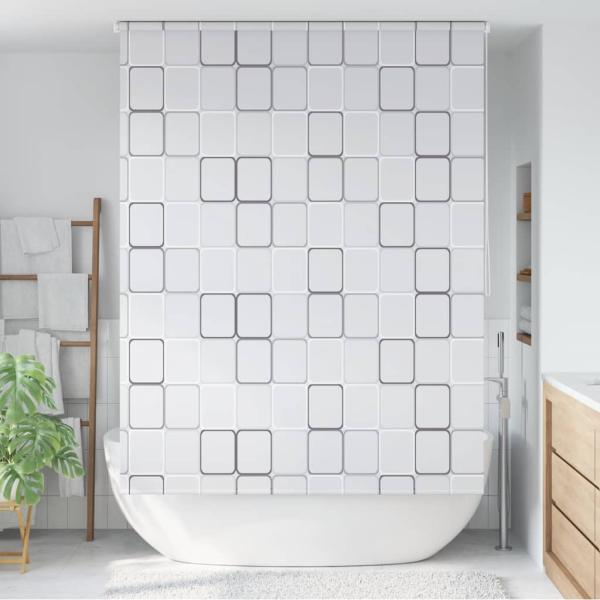 Duschrollo 160x240 cm Quadratmuster