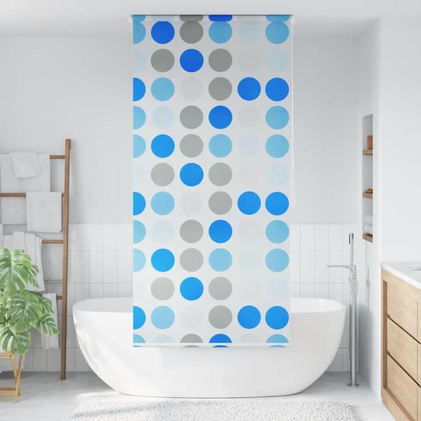 Duschrollo 100 x 240 cm Kreismuster