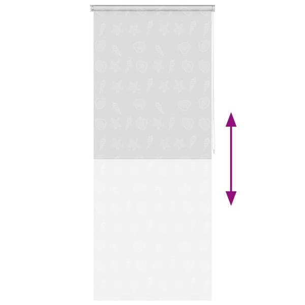 Duschrollo 80x240 cm Seesternmuster