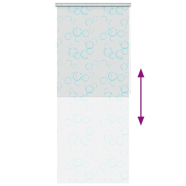 Duschrollo 80x240 cm Blasenmuster