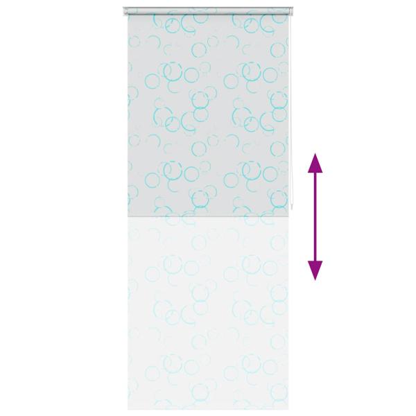 Duschrollo 100x240 cm Blasenmuster