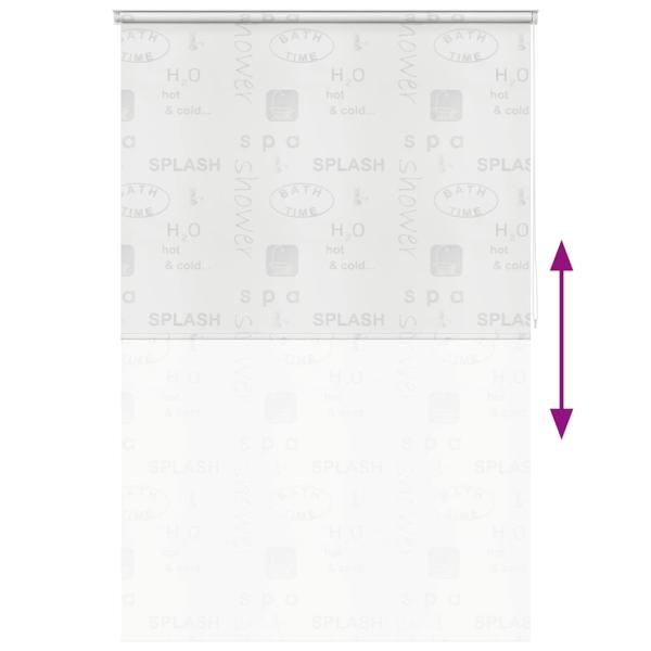 Duschrollo 160x240 cm Splash-Design