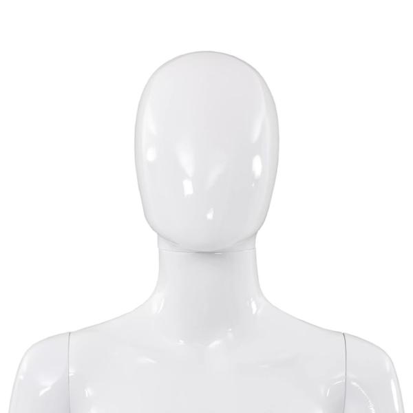 Weibliche Schaufensterpuppe mit Glassockel Weiß 175 cm 