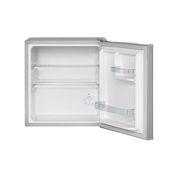 Bomann KB 7346 Mini-Kühlschrank, 42 L, 2 Gitterablagen, Edelstahl-Optik