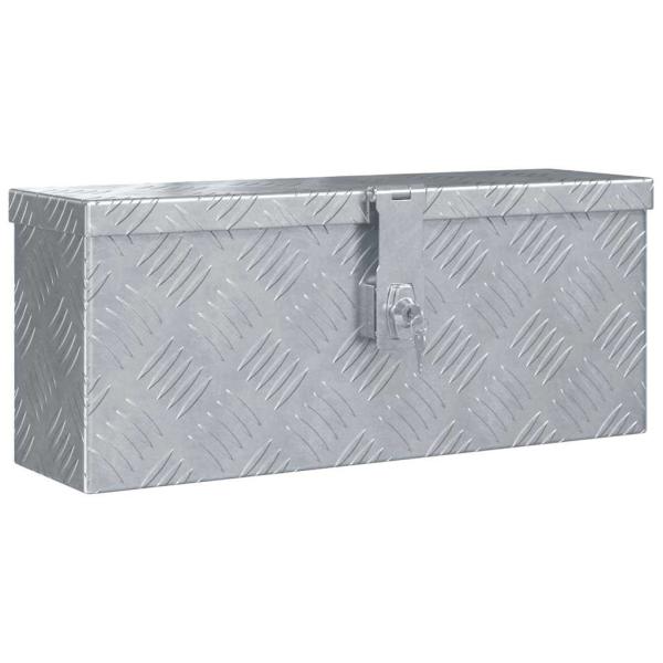 Aluminiumkiste 48,5 x 14 x 20 cm Silbern