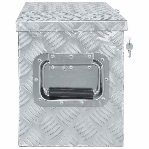Aluminiumkiste 61,5 x 26,5 x 30 cm Silbern